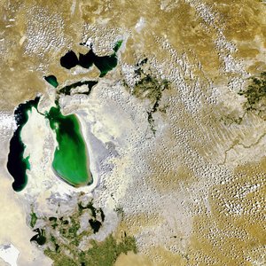 The Aral Sea as seen by Envisat