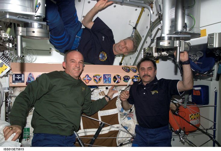 Collection of insignias onboard the ISS