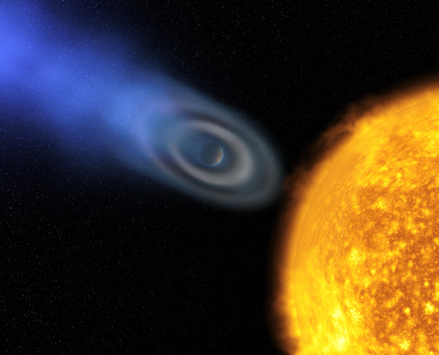 Oxygen and carbon discovered in exoplanet atmosphere’s ‘blow-off’