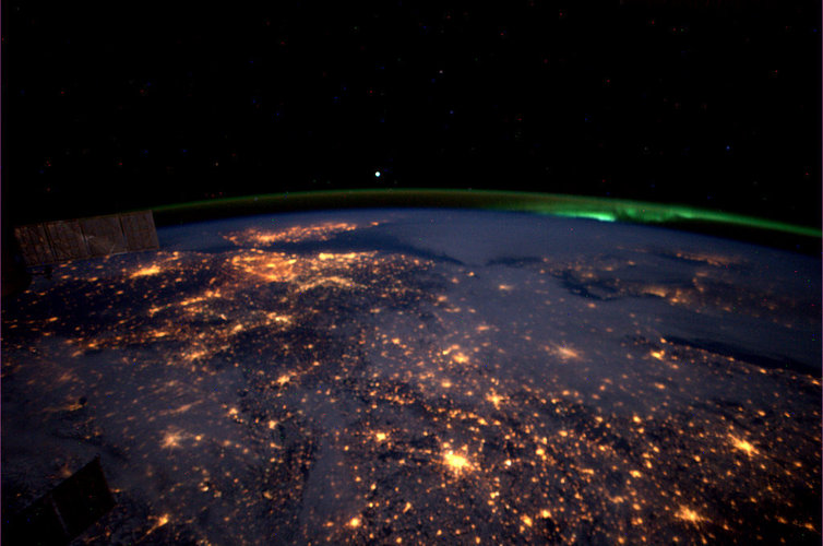 Western Europe, as seen from the ISS