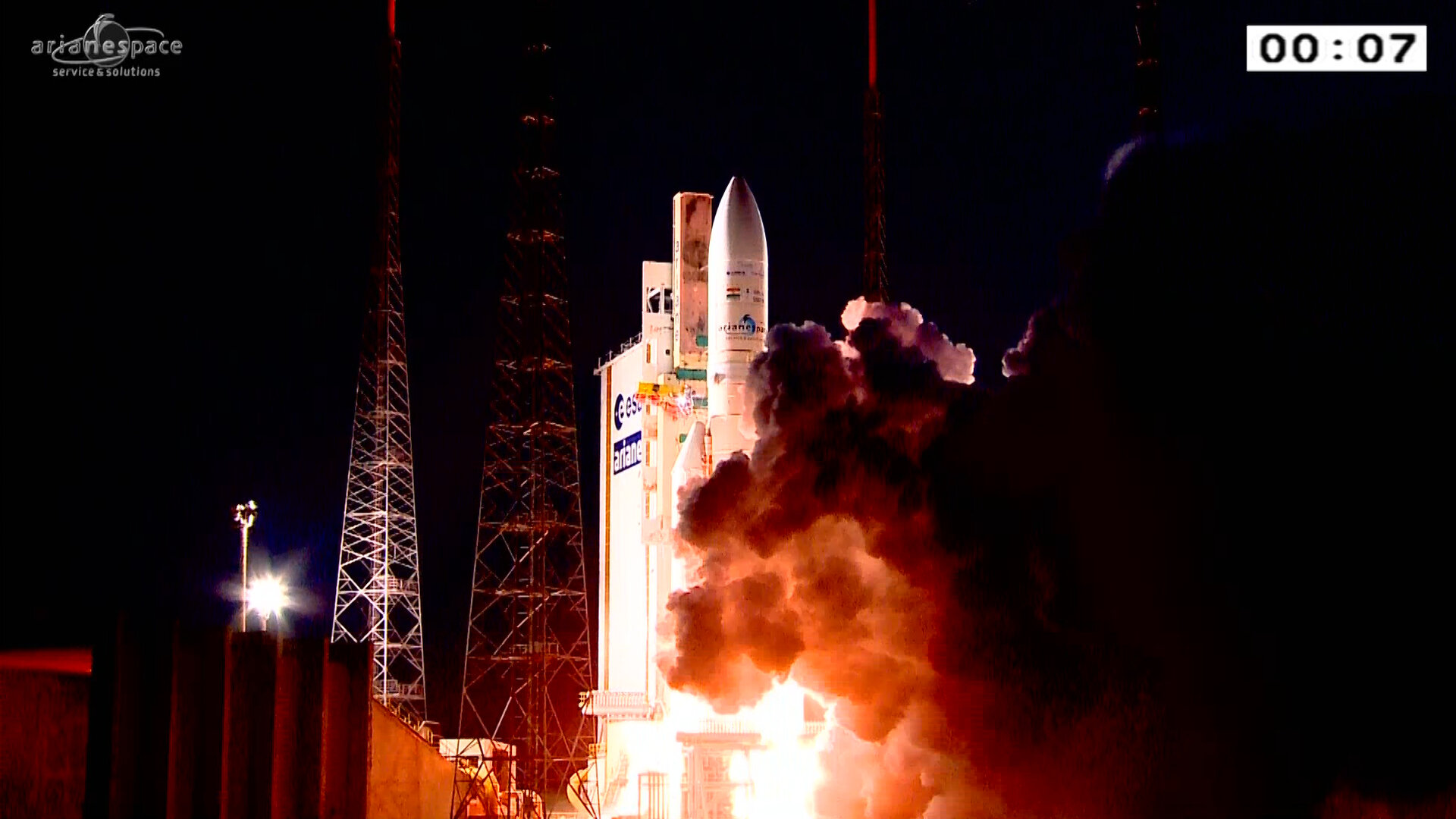 Ariane 5 liftoff on flight VA227